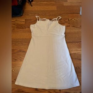 White Camisole Dress with Sheer Back